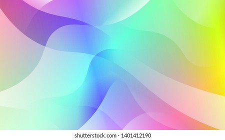 Geometric Wave Shape with Gradient Blurred Abstract Background. For Greeting Card, Flyer, Poster, Brochure, Banner Calendar. Vector Illustration