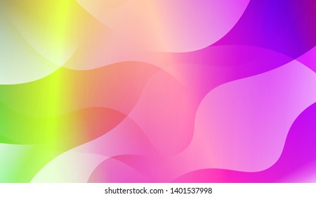 Geometric Wave Shape with Gradient Blurred Abstract Background. For Greeting Card, Flyer, Poster, Brochure, Banner Calendar. Vector Illustration