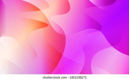 Geometric Wave Shape with Gradient Blurred Abstract Background. For Greeting Card, Flyer, Poster, Brochure, Banner Calendar. Vector Illustration