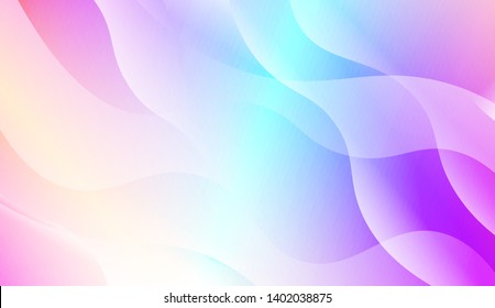 Geometric Wave Shape with Gradient Blurred Abstract Background. For Greeting Card, Flyer, Poster, Brochure, Banner Calendar. Vector Illustration