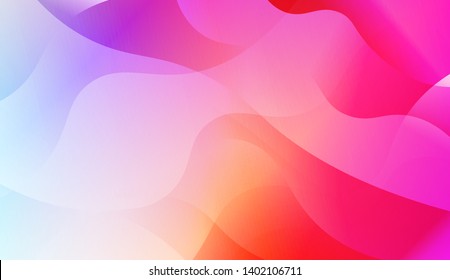 Geometric Wave Shape with Gradient Blurred Abstract Background. For Greeting Card, Flyer, Poster, Brochure, Banner Calendar. Vector Illustration