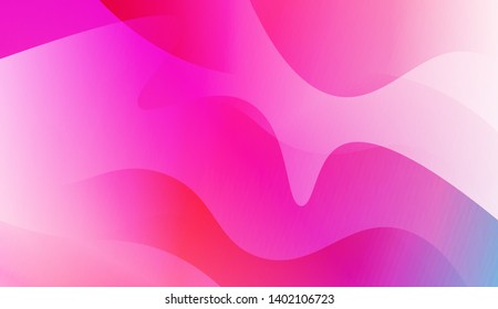 Geometric Wave Shape with Gradient Blurred Abstract Background. For Greeting Card, Flyer, Poster, Brochure, Banner Calendar. Vector Illustration