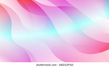 Geometric Wave Shape with Gradient Blurred Abstract Background. For Greeting Card, Flyer, Poster, Brochure, Banner Calendar. Vector Illustration