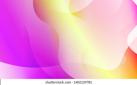 Geometric Wave Shape with Gradient Blurred Abstract Background. For Greeting Card, Flyer, Poster, Brochure, Banner Calendar. Vector Illustration