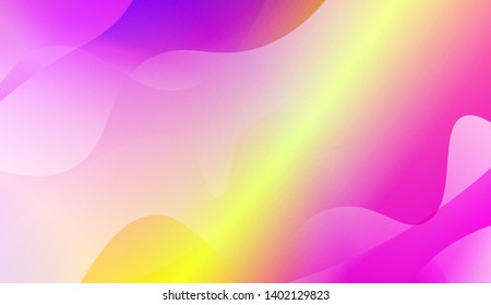 Geometric Wave Shape with Gradient Blurred Abstract Background. For Greeting Card, Flyer, Poster, Brochure, Banner Calendar. Vector Illustration