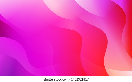 Geometric Wave Shape with Gradient Blurred Abstract Background. For Greeting Card, Flyer, Poster, Brochure, Banner Calendar. Vector Illustration