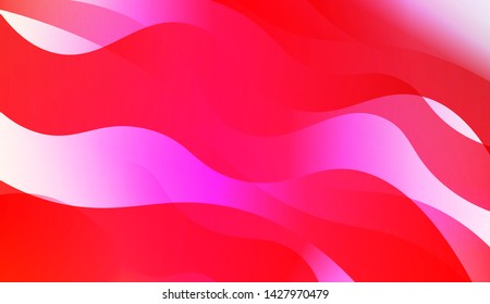 Geometric Wave Shape with Gradient Blurred Abstract Background. For Greeting Card, Flyer, Poster, Brochure, Banner Calendar. Vector Illustration