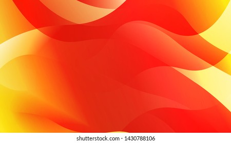 Geometric Wave Shape with Gradient Blurred Abstract Background. For Greeting Card, Flyer, Poster, Brochure, Banner Calendar. Vector Illustration