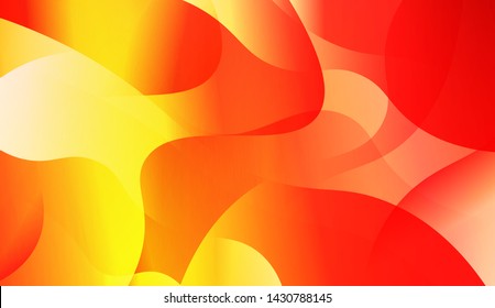 Geometric Wave Shape with Gradient Blurred Abstract Background. For Greeting Card, Flyer, Poster, Brochure, Banner Calendar. Vector Illustration