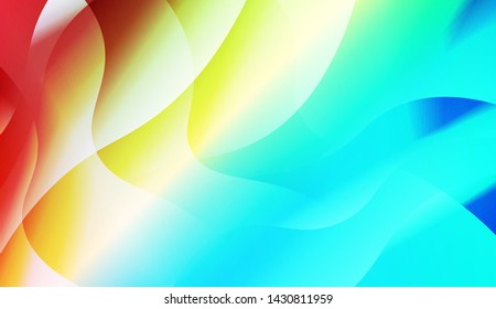 Geometric Wave Shape with Gradient Blurred Abstract Background. For Greeting Card, Flyer, Poster, Brochure, Banner Calendar. Vector Illustration
