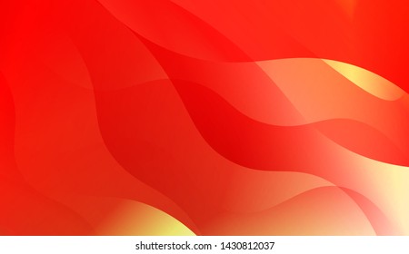 Geometric Wave Shape with Gradient Blurred Abstract Background. For Greeting Card, Flyer, Poster, Brochure, Banner Calendar. Vector Illustration