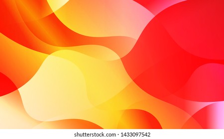 Geometric Wave Shape with Gradient Blurred Abstract Background. For Greeting Card, Flyer, Poster, Brochure, Banner Calendar. Vector Illustration