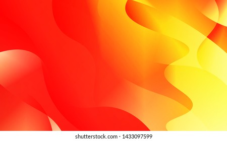 Geometric Wave Shape with Gradient Blurred Abstract Background. For Greeting Card, Flyer, Poster, Brochure, Banner Calendar. Vector Illustration