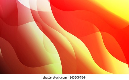 Geometric Wave Shape with Gradient Blurred Abstract Background. For Greeting Card, Flyer, Poster, Brochure, Banner Calendar. Vector Illustration