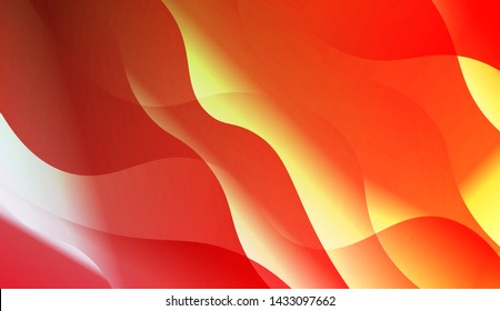 Geometric Wave Shape with Gradient Blurred Abstract Background. For Greeting Card, Flyer, Poster, Brochure, Banner Calendar. Vector Illustration