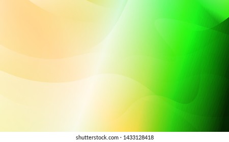 Geometric Wave Shape with Gradient Blurred Abstract Background. For Greeting Card, Flyer, Poster, Brochure, Banner Calendar. Vector Illustration