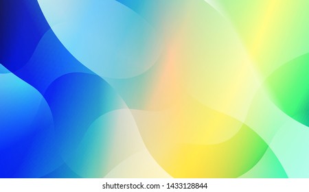 Geometric Wave Shape with Gradient Blurred Abstract Background. For Greeting Card, Flyer, Poster, Brochure, Banner Calendar. Vector Illustration
