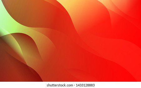 Geometric Wave Shape with Gradient Blurred Abstract Background. For Greeting Card, Flyer, Poster, Brochure, Banner Calendar. Vector Illustration