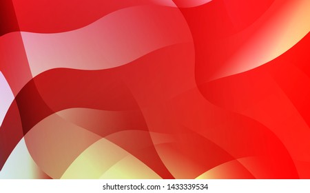 Geometric Wave Shape with Gradient Blurred Abstract Background. For Greeting Card, Flyer, Poster, Brochure, Banner Calendar. Vector Illustration