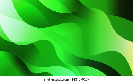 Geometric Wave Shape with Gradient Blurred Abstract Background. For Greeting Card, Flyer, Poster, Brochure, Banner Calendar. Vector Illustration