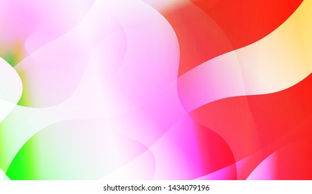 Geometric Wave Shape with Gradient Blurred Abstract Background. For Greeting Card, Flyer, Poster, Brochure, Banner Calendar. Vector Illustration