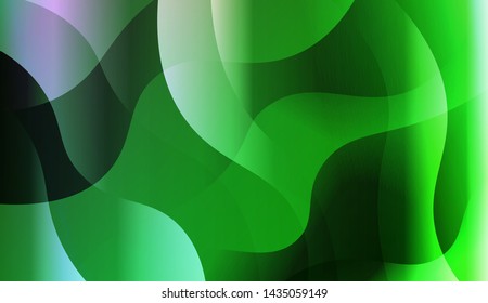 Geometric Wave Shape with Gradient Blurred Abstract Background. For Greeting Card, Flyer, Poster, Brochure, Banner Calendar. Vector Illustration