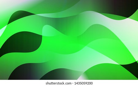 Geometric Wave Shape with Gradient Blurred Abstract Background. For Greeting Card, Flyer, Poster, Brochure, Banner Calendar. Vector Illustration