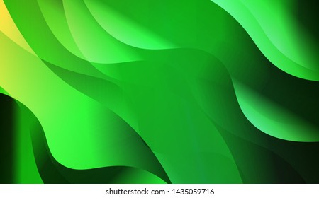 Geometric Wave Shape with Gradient Blurred Abstract Background. For Greeting Card, Flyer, Poster, Brochure, Banner Calendar. Vector Illustration