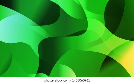 Geometric Wave Shape with Gradient Blurred Abstract Background. For Greeting Card, Flyer, Poster, Brochure, Banner Calendar. Vector Illustration