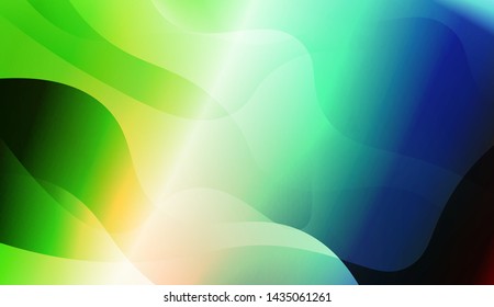 Geometric Wave Shape with Gradient Blurred Abstract Background. For Greeting Card, Flyer, Poster, Brochure, Banner Calendar. Vector Illustration