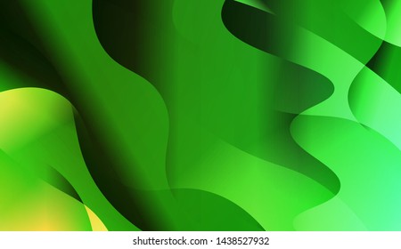 Geometric Wave Shape with Gradient Blurred Abstract Background. For Greeting Card, Flyer, Poster, Brochure, Banner Calendar. Vector Illustration