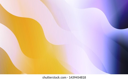 Geometric Wave Shape with Gradient Blurred Abstract Background. For Greeting Card, Flyer, Poster, Brochure, Banner Calendar. Vector Illustration