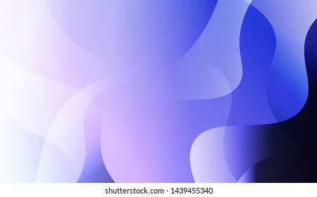 Geometric Wave Shape with Gradient Blurred Abstract Background. For Greeting Card, Flyer, Poster, Brochure, Banner Calendar. Vector Illustration
