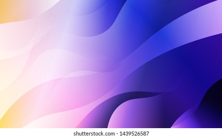Geometric Wave Shape with Gradient Blurred Abstract Background. For Greeting Card, Flyer, Poster, Brochure, Banner Calendar. Vector Illustration