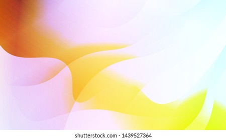 Geometric Wave Shape with Gradient Blurred Abstract Background. For Greeting Card, Flyer, Poster, Brochure, Banner Calendar. Vector Illustration
