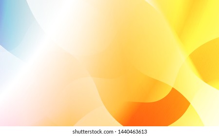 Geometric Wave Shape with Gradient Blurred Abstract Background. For Greeting Card, Flyer, Poster, Brochure, Banner Calendar. Vector Illustration