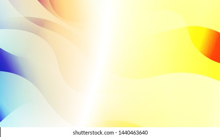 Geometric Wave Shape with Gradient Blurred Abstract Background. For Greeting Card, Flyer, Poster, Brochure, Banner Calendar. Vector Illustration