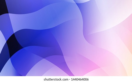 Geometric Wave Shape with Gradient Blurred Abstract Background. For Greeting Card, Flyer, Poster, Brochure, Banner Calendar. Vector Illustration