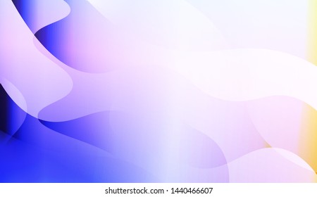 Geometric Wave Shape with Gradient Blurred Abstract Background. For Greeting Card, Flyer, Poster, Brochure, Banner Calendar. Vector Illustration