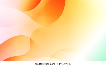 Geometric Wave Shape with Gradient Blurred Abstract Background. For Greeting Card, Flyer, Poster, Brochure, Banner Calendar. Vector Illustration