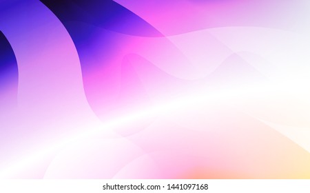 Geometric Wave Shape with Gradient Blurred Abstract Background. For Greeting Card, Flyer, Poster, Brochure, Banner Calendar. Vector Illustration