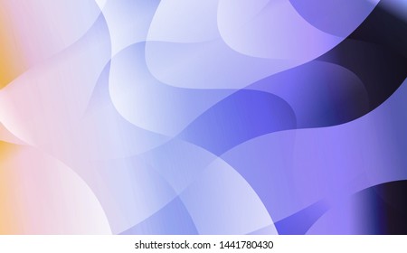 Geometric Wave Shape with Gradient Blurred Abstract Background. For Greeting Card, Flyer, Poster, Brochure, Banner Calendar. Vector Illustration