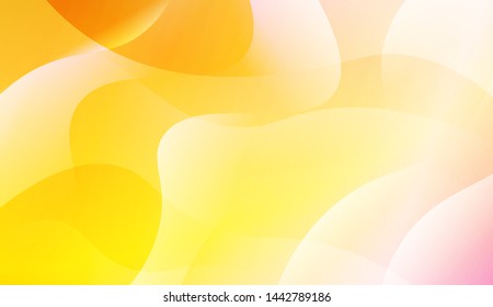 Geometric Wave Shape with Gradient Blurred Abstract Background. For Greeting Card, Flyer, Poster, Brochure, Banner Calendar. Vector Illustration