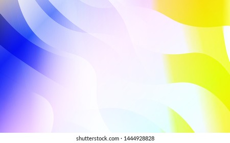 Geometric Wave Shape with Gradient Blurred Abstract Background. For Greeting Card, Flyer, Poster, Brochure, Banner Calendar. Vector Illustration