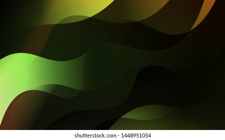 Geometric Wave Shape with Gradient Blurred Abstract Background. For Greeting Card, Flyer, Poster, Brochure, Banner Calendar. Vector Illustration