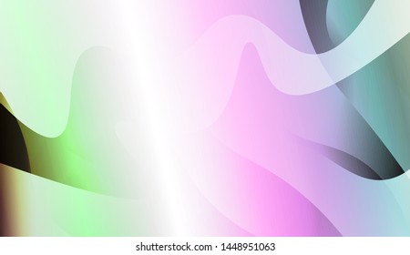 Geometric Wave Shape with Gradient Blurred Abstract Background. For Greeting Card, Flyer, Poster, Brochure, Banner Calendar. Vector Illustration