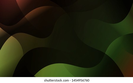 Geometric Wave Shape with Gradient Blurred Abstract Background. For Greeting Card, Flyer, Poster, Brochure, Banner Calendar. Vector Illustration