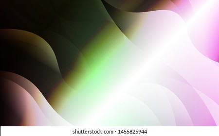 Geometric Wave Shape with Gradient Blurred Abstract Background. For Greeting Card, Flyer, Poster, Brochure, Banner Calendar. Vector Illustration