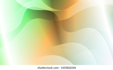 Geometric Wave Shape with Gradient Blurred Abstract Background. For Greeting Card, Flyer, Poster, Brochure, Banner Calendar. Vector Illustration