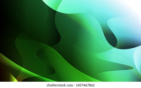 Geometric Wave Shape with Gradient Blurred Abstract Background. For Greeting Card, Flyer, Poster, Brochure, Banner Calendar. Vector Illustration